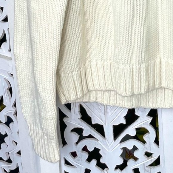 Vintage Sweater w/ mock turtleneck & aztec design - Picture 4 of 5